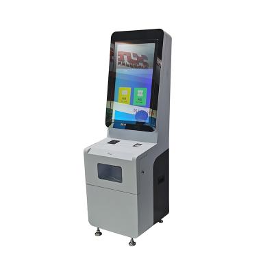 China Indoor digital signage shopping ticket printing ticket kiosk with QR code scanning function for sale