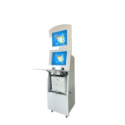 China Indoor Check-in Kiosk Visitor Inquiry Machine Ticket Dispenser Self Service Kiosk Terminal Visit Queue Machine for sale