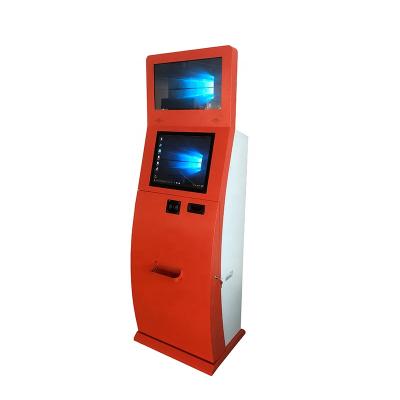 China SDK Touch Screen Printing Kiosk RFID Card Kiosk Self Service Ticket Dispensing Vending Machine for sale