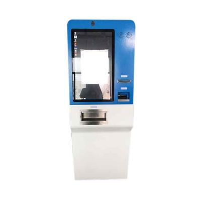 China Airport Self Service Currency Exchange Kiosk with Touch Screen Passport Scanner Cash Payment Ticketing Bill Payment for sale