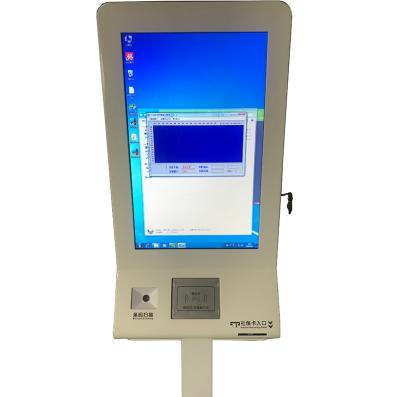 China Widely Used High Quality Hospital Floor Stand Hospital Self Service Kiosk With Social Security Card Reader for sale