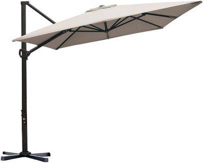 China Garden Decoration 8 x 10ft Patio Hanging Umbrella Offset Rectangular Cantilever Outdoor Umbrella Garden Umbrella for sale