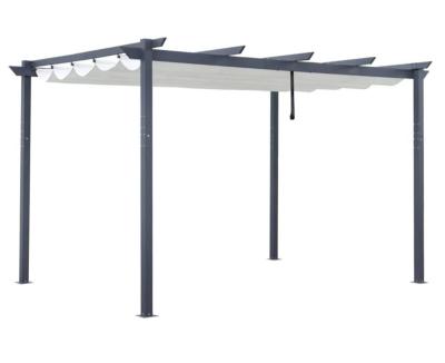 China Gagebo Modern Aluminum Outdoor Retractable Canopy Pergola With Retractable Canopy for sale