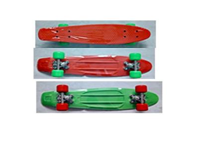 China Van de Wielenvissen van douanepvc de Vorm Plastic Skateboard met Aluminiumvrachtwagen 22.5“ * 6“ Te koop