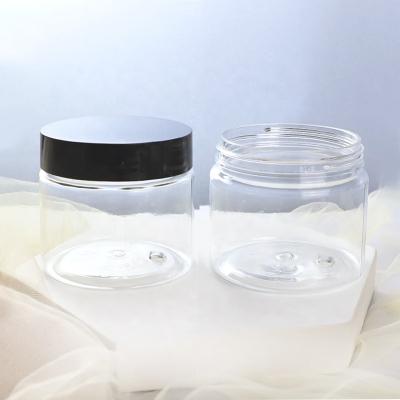 China Custom Food Neck Size 68/400 Plastic Cookie Nuts Jars 180ml PET Plastic Jars Food Grade for sale