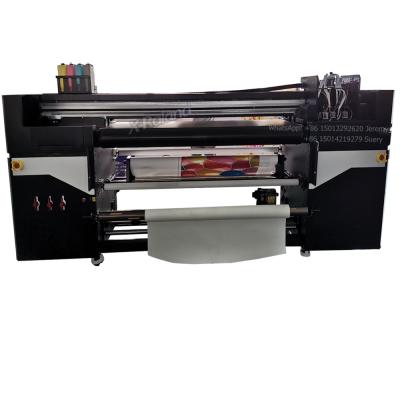 China Retail 6ft 180CM Hybrid UV Roll To Roll Flatbed Printer With 4 Heads XP600 I3200 4720 Large Format UV Flatbed Hybrid Roll Printer for sale