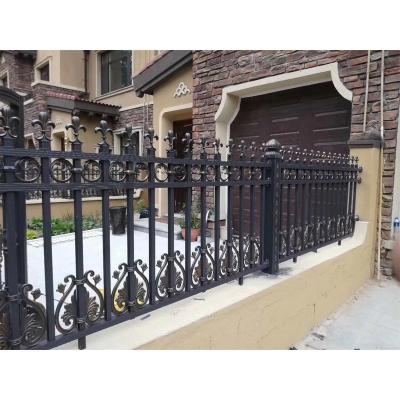 China Easily Assembled High Quality Modern Villa Aluminum Alloy Fence Panels For Garden Black Fence for sale