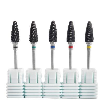 China Jimdoa OEM/ODM Ceramic Customizable Professional Black Tapered Ceramic Nail Drill Bit for sale