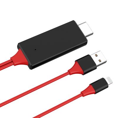 China Mirascreen L7-3 2M HDMI 8 LCD Lightn USB PIN Charger Max Video Cable Adapter for iPhone MAC Transfer to HDTV for sale