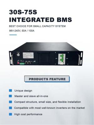 Chine BMS haute tension 75S 240V 50A BMS intégré avec fonction parallèle pour batterie au lithium solution d'alimentation pour BESS à vendre