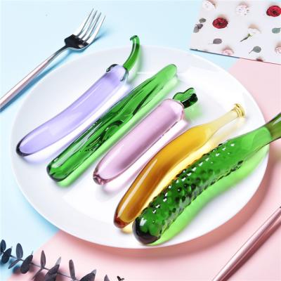 China Sex Toys Glass Dildo Crystal Anal Beads Butt Plug Glass Penis Pyrex Wand Dildos For Woman Vagina for sale