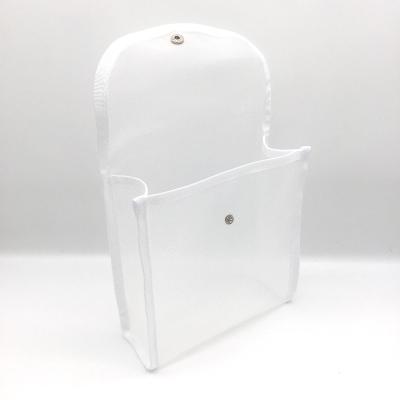 China Viable Factory Wholesale Custom Logo Reuse Storage Bag White Nylon Makeup Bag for sale