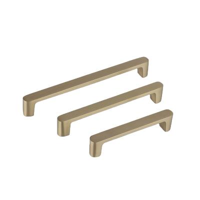 China Modern Multilayer Technology Furniture Large Cabinet Pull Handle Gold Furniture Knobs Cabinet Handle Pull for sale