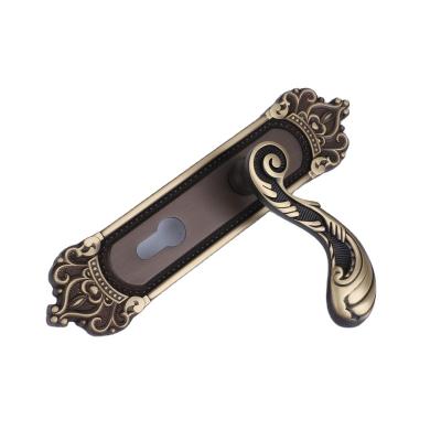 China Front Door Pull Handle Gold color luxury door handles modern high quality luxury door lock prices for sale