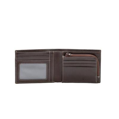 China RFID Cow Wallet Men's Vegetable Tanned Genuine Leather Bifold Wallet For Man for sale