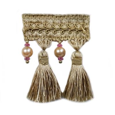 China 2017 factory direct new design table border tassel trim for sale for sale