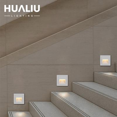 China Zhongshan Supplier Ac85-265V Modern Outdoor Indoor Hotel Garden Staircase Led Recessed Stair Step Light for sale