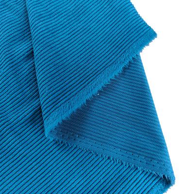 China Horizontal Memory Stretch Cotton Like Corduroy 8 High Wale 150cm Weight 300gsm Warp Knitted Tela for sale