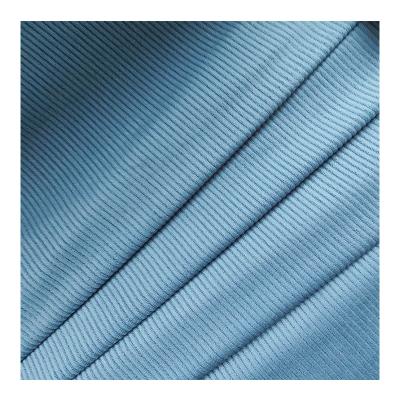 China Memory Warp Corduroy Fabric Knitting 100% Polyester Brushed 8 Wales Corduroy for Garment Spring and Fall for sale