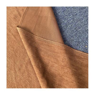 China Memory Brown Color 8# Wash 16 Wale Stripes Item Corduroy Poly DTY Corduroy Stockings None Stretch Competitive In Price for sale