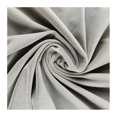 China Memory Mosha Velvet Holland Velvet 100% Polyester Fabric Bright or Matte Customized Low MOQ Greige Fabric in Bottom for sale