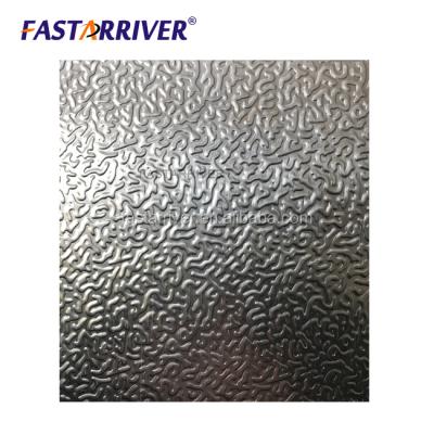 China Decorations Orange Peel Pattern Aluminum Embossed Anodizing Sheet 5052 H34 for sale