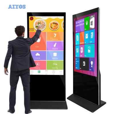 China 43 49 55 indoor 65 inch touch lcd digital signage display indoor kiosk totem advertising screens digital signage players for sale