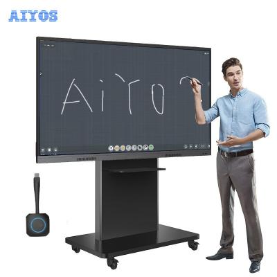 China Aiyos 55 Inch 4K IR-Touch Screen Smart Panel Interactive Whiteboard Smart TV 55inches for sale