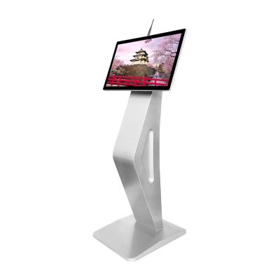 China Indoor Floor Standing 21.5 Inch LCD Advertising WiFi Touch Screen Information Kiosk for sale