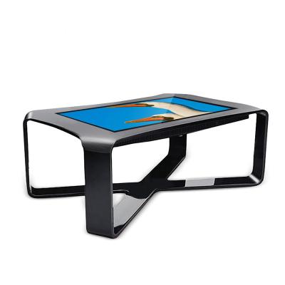 China Indoor smart interactive touch screen table game cafe advertising display table for kids for sale