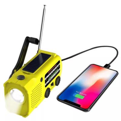 China PORTABLE IR-299 Solar Emergency Radio, With 5000MAH Battery Power Bank Emergency Solar Hand Crank Radio, Flashlight Radio For Lighting. for sale