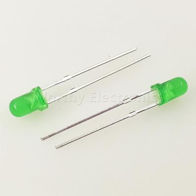 China Support Quote BOM Brightness 3mm Green Hair Round Short Legs Diffuse Intense Led Diode 3mm Green Short Legs for sale