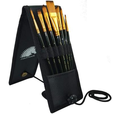 China Acrylic Oil Paint Private Label Bristle Nylon Brush Set With Bag Wholesale Artist Paint Brushes for sale