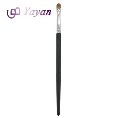 China Eyeshadow Brown Hair Lipstick Brush Private Label Wood Handle Cosmetic Lip Brush for sale