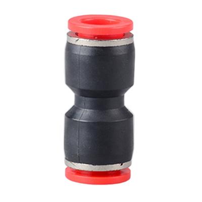 China Building Material Shops Plastic Air Fitting PU One Touch 8mm Air Hose Straight Push In Plastic Pneumatic Quick Connector Fitting for sale