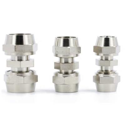 China Building Material Stores Bulkhead All One Touch Straight Air Brass Quick Coupling for sale