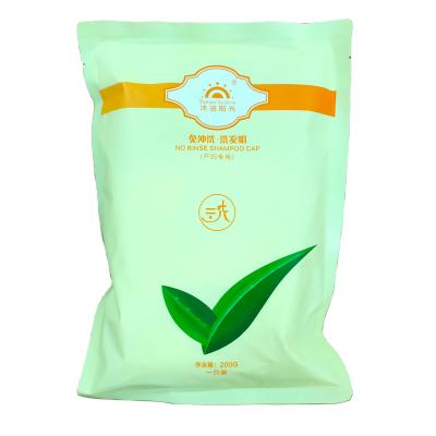 China Cleans and conditions hair in one step private label Pre-moistened leave-in shampoo and treatment cap for sale