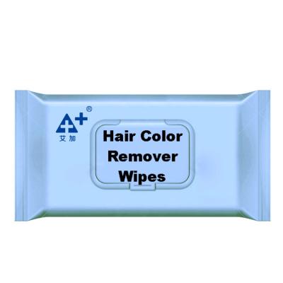 China Eco-Friendly Skin Care Products Individually Packed Wet Hair Color Remover Wipes Cleans Wet Tissues for sale