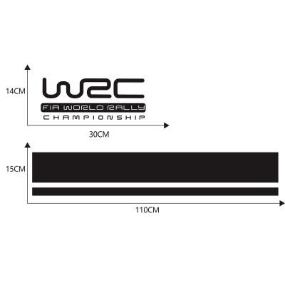 China Waterproof+Eco-friendly Fashion WRC Stripe Car Covers Vinyl Racing Sports Decal Head Sticker Car Wrap Vinyl Stickers For Car Head Decoration for sale