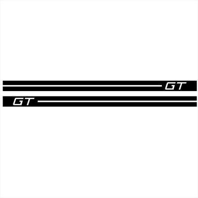 China Waterproof+Eco-friendly 2Pcs Car Wrap Adesivi GT Logo Car Side Stripe Corse Sport Car Autoadesivi Del Corpo e Decalcomanie by Ford Mustang 2009-2019 for sale