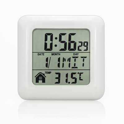 China Class New Design H156 Smart LCD Waterproof Bathroom Clock Waterproof Bath Clock for sale