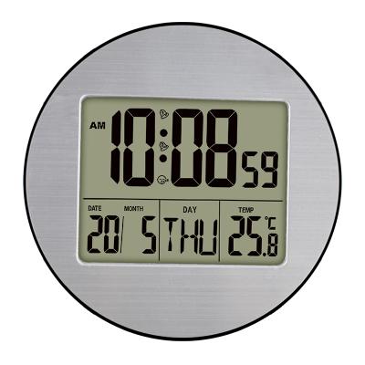 China Sizes Large Display H179 Multifunction LCD Digital Wall Clock Digital Alarm Clock Desk For Bedroom for sale