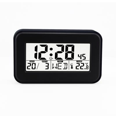 China Class H171 High Quality LCD Desktop Alarm Clock with Backlight LCD Digital Calendar Clock for Kids for sale