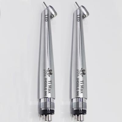 China Metal Bearing Surgical Air Turbine 45 Degree Ceramic High Speed ​​Dental Handpiece X450LG M4 for sale