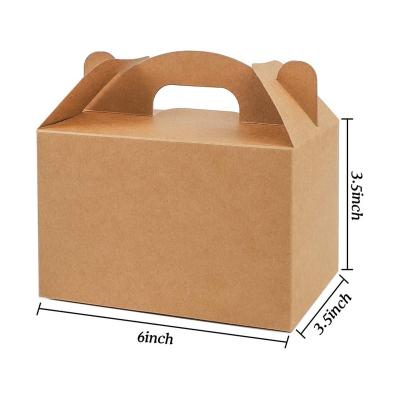 China Recyclable Folding Biscuit Cake Bakery Food Packaging Box With Handle Wrapping Paper Log Macaron Cookie for sale