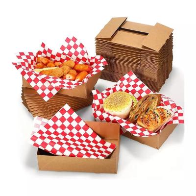 China Disposable Kraft Paper Food Tray Disposable Cardboard With Packaging for sale