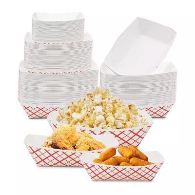 China Modern Luxury Heat Resistant Fast Food Tray Food and Oil Packaging Paper Heavy Duty Paper for sale