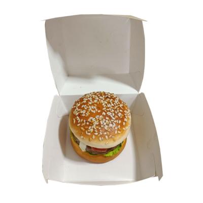 China Mini Recycled Materials / Customize Corrugated Size Custom Printed Hamburger Box Food / Kraft Hamburger Takeout Box for sale