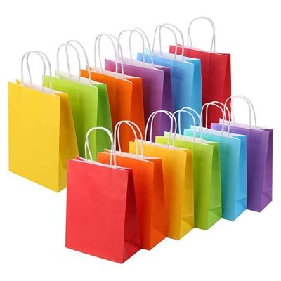 China Disposable Shopping Tote Kraft Paper Bag Customize Color Logo Round Rope Portable Paper Bag for sale