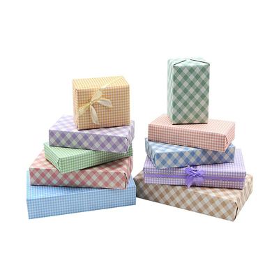 China Disposable Plaid Classic Clear Color Gift Wrap and No Smell is Not Easy to Tear for Happy Wedding Party for sale